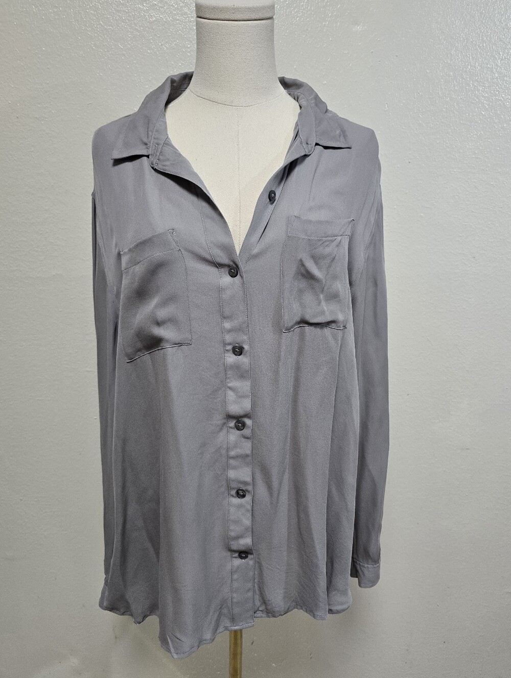 Pendleton Silk Button Down Blouse Size Large
